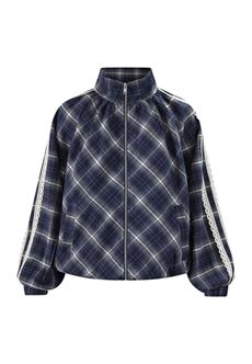 LOVE & DIVINE JAKKE, LOVE1649-1, NAVY CHECK